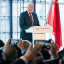 The next morning, King Harald opened the conference "China and Norway - An Ocean of Opportunities". Photo: Heiko Junge, NTB scanpix.